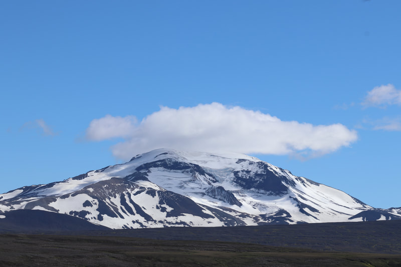 The mountain Snæfell which is Icelands tallest freestanding mountain. 